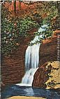 Norman Parkinson Canvas Paintings - Bridal Veil Falls, Linville, North Carolina